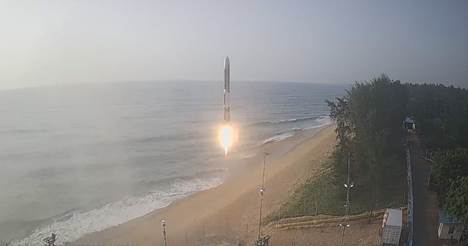 image of the rocket launching